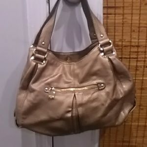 Anne Klein bronze hobo bag